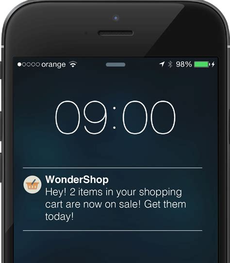 Push notifications can be considered a form of recommender system, whe