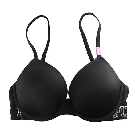 Apr 10, 2023 · Victoria's Secret Bombshell Push Up Strapless Bra is built for maximum lift and volume. This comfortable bra is a great everyday choice with its soft padding and adjustable straps. This push up bra features a plunging neckline for invisibility under your lowest-cut tops and dresses. . 
