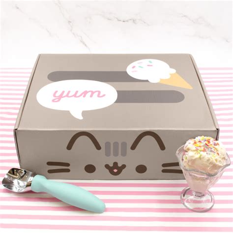 Pusheen Box is an officially licensed subscription box containing adorable first edition and exclusive Pusheen merchandise delivered straight to your door! The theme is ICE CREAM FAN CLUB! The Summer 2021 Pusheen Box is shipping now and is not yet sold out. Each box includes:. 