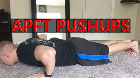 Pushup Tips ARMY APFT Pushups PROPER FORM for Basic Training YouTube