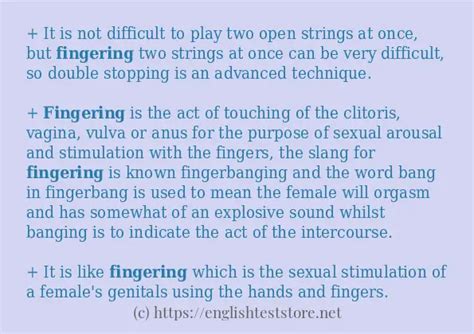 Pusst fingering.  Meaning, pronunciation, picture, example sentences, ...