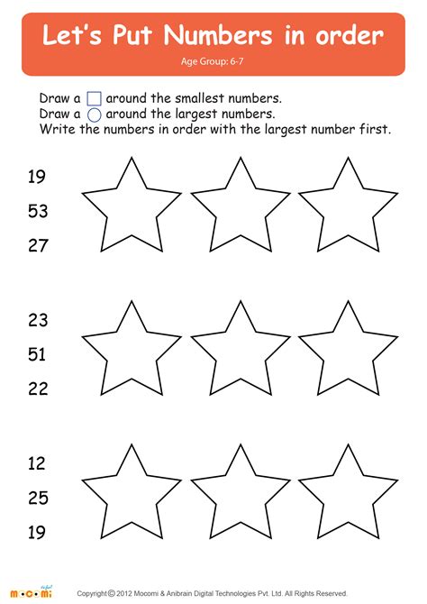 Put numbers in order worksheet.  Use this Put Numbers in Order Worksheet to teach your ...