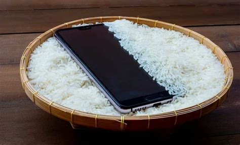 Put phone in rice for how long