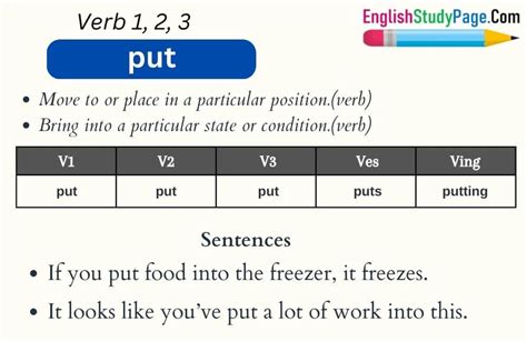 Put together past tense and past participle in English. put together ...