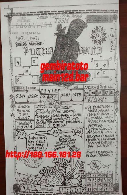 Putra bali hari ini sgp. Cara pasang parlay over.