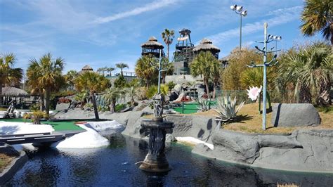 Putt putt myrtle beach. Follow Professor Hacker and putt your way through the jungle and around waterfalls as he explores a land thought to be lost. We hope you enjoy this North Myrtle Beach mini golf course! Features: Two 18-hole Miniature Golf Courses; … 