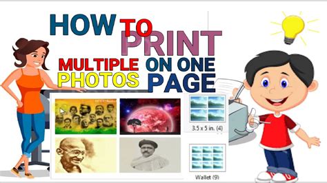 Putting more pictures on one page to print. - YouTube