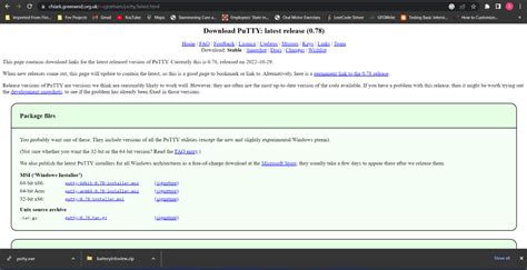 Putty commands. txt Windows HTML Help: putty.  Download the latest release here, w...