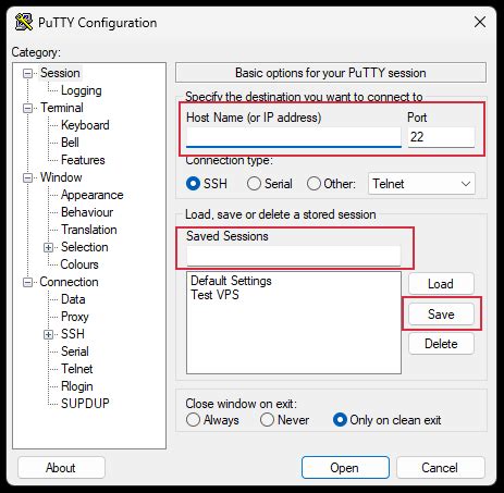 Putty not opening session.  I have everything setup to login without entering a passw...