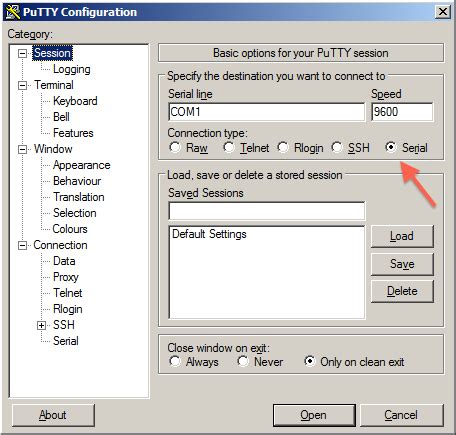 Putty serial connection black screen.  You are probably already Found a serial...