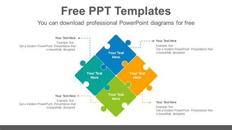 Puzzle Matrix Powerpoint Diagram Template