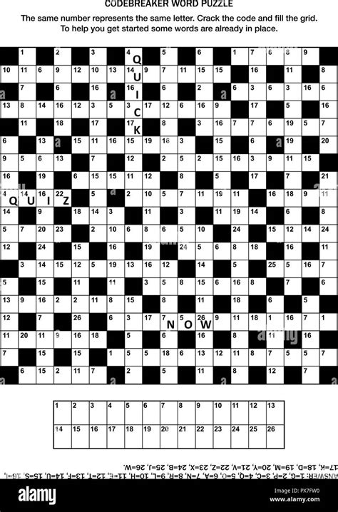 Puzzle Page With Codebreaker (Codeword, Code Cracker) Word Game Free