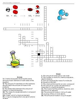 Puzzle Stoichiometry Answers Crossword