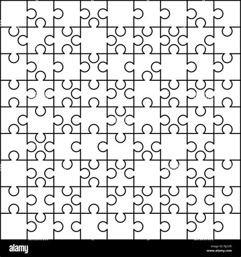 Puzzle Template 100 Pieces