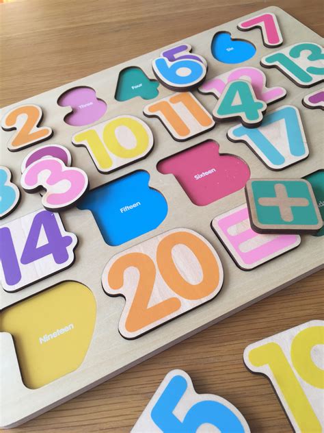3D Alphabet and Numbers Wooden Puzzle - 3 Pk A colorful and engaging way to encourage the development and improvement of fine motor skills, ...