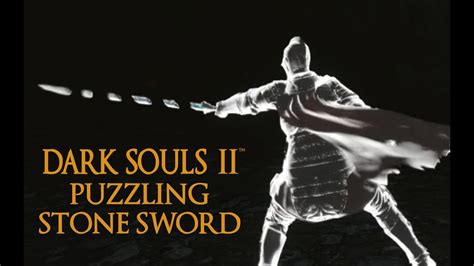 A friendly Drakeblood is donating some time to show us the move set for the Puzzling Stone Sword in Dark Souls 2."A sword with a segmented blade.When swung i.... 