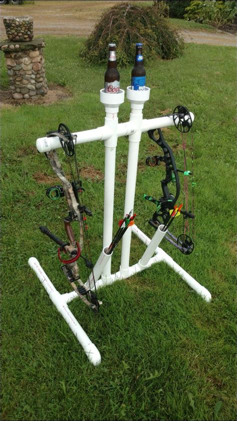 How To Build A PVC Bow Stand. Directions, material list, tools list and dimensions for building your own PVC bow stand with built-in arrow holders. C. Teresa Callender. Crossbow Targets. ... 60lbs PVC Bow: Limbs - 25mm X 500mm PVC flattened with heat gun Riser - 25mm X 400mm PVC with dowel rod inside String - tent rope For good …. 