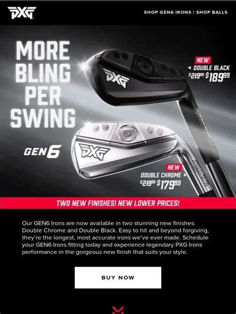 Pxg free shipping. Free Curbside Pickup. Grab Your Gear and Go. Learn More. Free Shipping. Exclusions and minimum order values may apply. Details. Sports Matter. Join Us in Helping Save Youth Sports. Donate. Connect With Us & Save. Sign Up For Email and Get 15% Off * Email Address Sign Up * Online only. First-time subscribers only. Returning subscribers will be … 