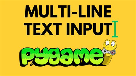 PyGame Tutorial For Beginners Rendering Text With Multiple Lines In