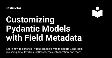 Pydantic field.  See examples of using the Field() function, the annotated pattern, and the v...
