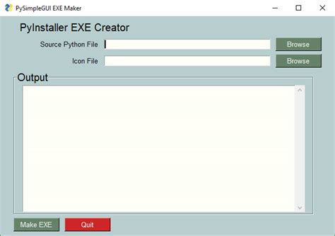 Pyinstaller gui exe. py # 常用参数组合（强烈推荐） pyinstaller -F \ --...