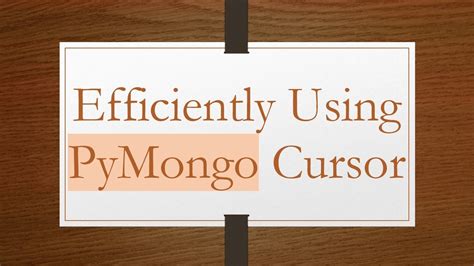 Pymongo asyncmongoclient. cursor.  Should not be called directly by appli...