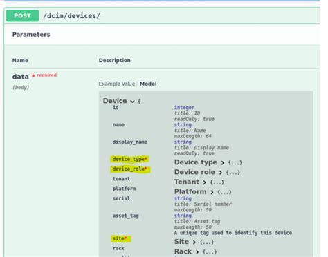 Pynetbox create device.  To learn more about this feature, check out the REST API docu...