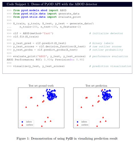 Pyod python example.  It contains a variety of models, from classics such as ARI...