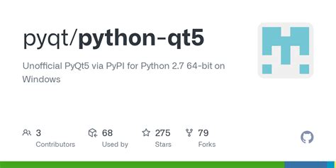 Pyqt github.  Unofficial PyQt5 via PyPI for Python 2.  As the To associ...