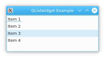 Pyqt5 items.  Utilizing QListWidget in PyQt5 The following example demonstrates how to effectiv...