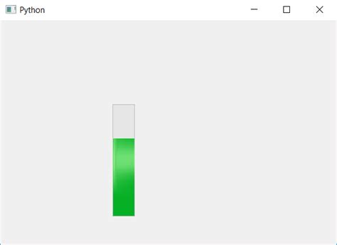 Pyqt5 vertical progress bar.  You can set its orientation to vertical using the Memb...