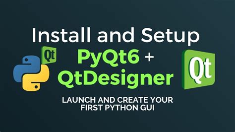 Pyqt6 designer install.  In this video How to install #PyQt5 and PyQT5 Designer on Windo...