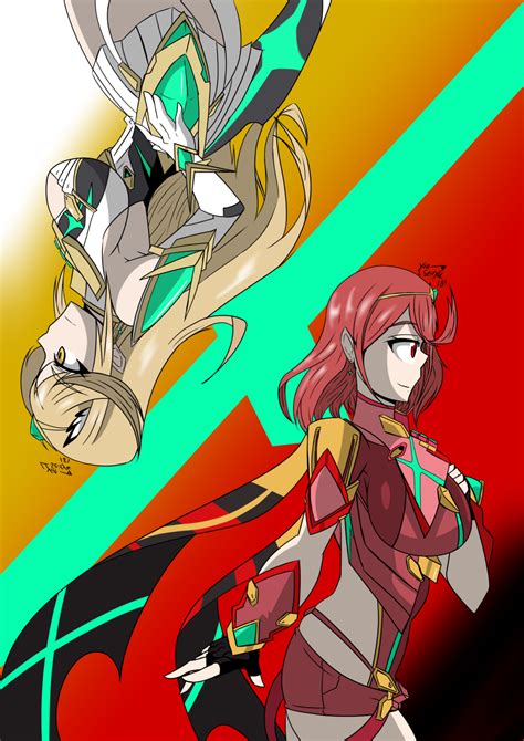 Voiced by (Japanese) Shino Shimoji. Pyra and Mythra are playable characters in Super Smash Bros. Ultimate and are collectively the fourth fighters in Fighters Pass Volume 2 and the tenth downloadable character overall. Their inclusion as a playable character was revealed on February 17th, 2021. They were released on March 4th, 2021.
