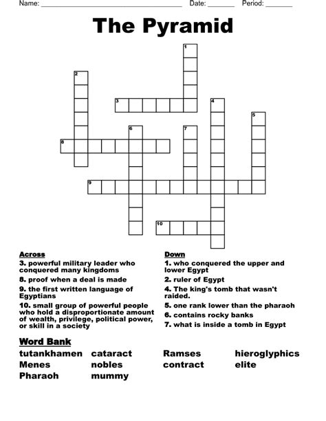 Pyramid Crossword WordMint