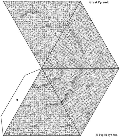 Pyramid Cut Out Free Printable 3D Paper Model Template