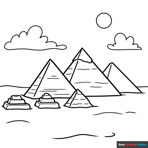 Pyramids Coloring Page