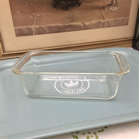 Pyrex Bread Pan Vintage Glass Blue Tint Bread Pan 1.5 Qt 1.4L