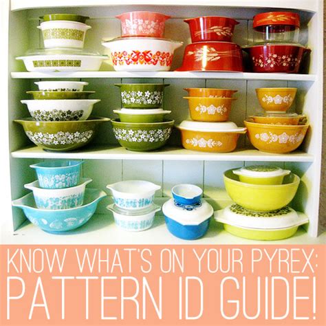 This main purpose of this picture guide is for quick Vintage Pyrex pattern identification. The goal is to provide CLEAR pictures of each pattern. We will replace older pictures …. 