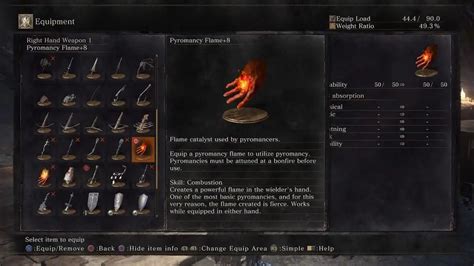 Pyromancy build dark souls. I just made a Pyro build in DS3. Was not bad. You can use the axe or grab the Lothric Knight sword and use a RAW gem on it. ... Then go and ... 