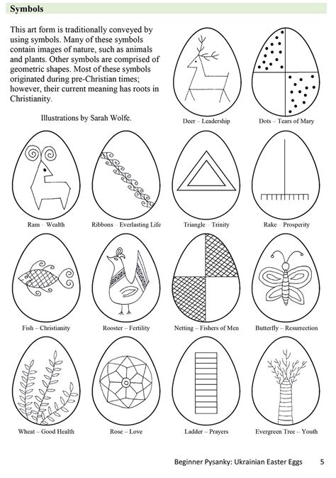 Feb 20, 2023 · Pysanka means “to write.”. Each symbol and color represents something specific. Lines and waves that circle the eggs represent eternity and the cycle of life. Consider adding these additional shapes and colors to your designs this year. Each egg has meaning, depending on the combination of symbols used. . 