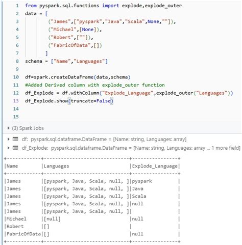 Pyspark explode empty array.  Use explode_outer() if you need to retain all rows,...