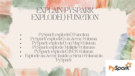Pyspark explode multiple columns.  I'm struggling using the explode function on the do...