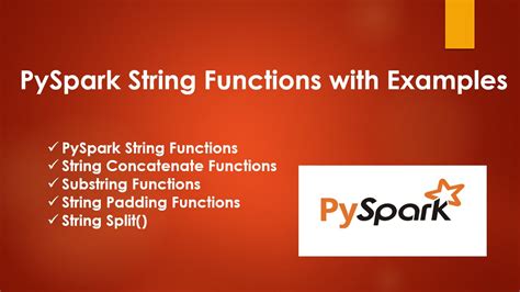 Pyspark functions with examples.  Learn data transformations, string manipulation,...