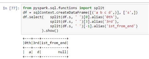 Pyspark split get last item.  split now takes an optional limit field. 0: split now takes ...