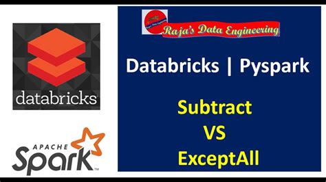 Pyspark subtract vs exceptall. DataFrame ¶ Return a new DataFrame containing rows in ...