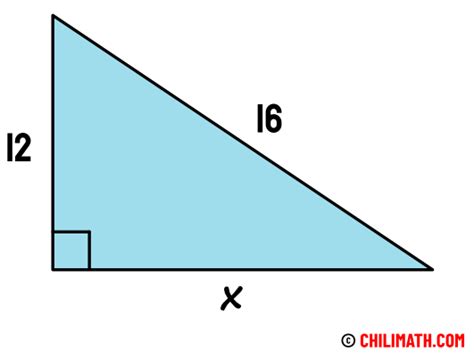 Pythagorean Theorem Practice Problems With Answers ChiliMath