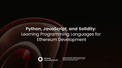 Python, JavaScript, Solidity - In which order would you learn …