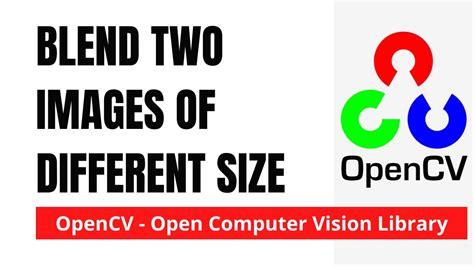 Python: Blend two different sized images using OpenCV