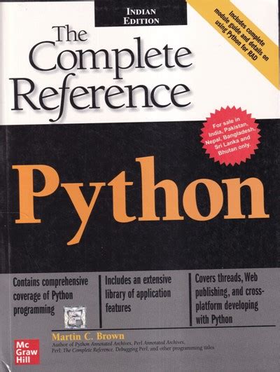 Python: The Complete Reference
