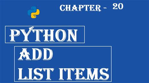 Python - Add List Items - W3Schools